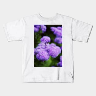 Purple Mimosa Flower Kids T-Shirt